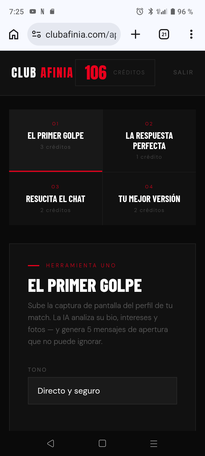 Elige la herramienta